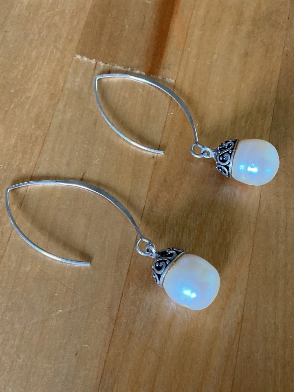 NWOT Sterling Silver 925 Fresh Water Perl Earrings